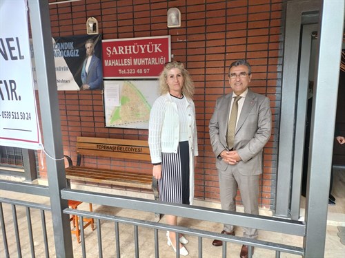 Kaymakamımız Sayın Sadettin Yücel, Şarhöyük Mahallesi Muhtarlığına ziyarette bulundu.